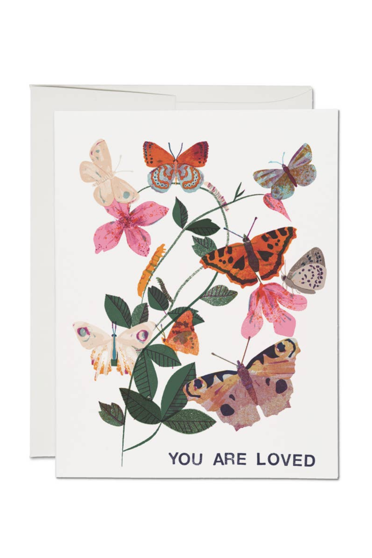 Flutter Love Greeting Card - Elegant Butterfly Design for Valentine's Day, Anniversary & Romantic Occasions - Perfect for Couples, Weddings & Special Moments