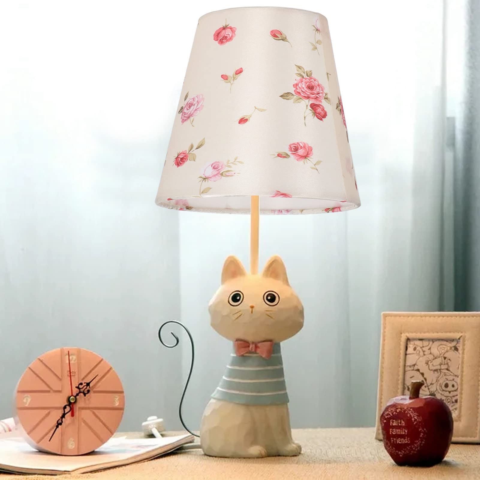 Restokki 3Pcs Small Lamp Shades - Handcrafted Soft Fabric Dustproof Barrel Chandelier Covers for Desk, Nightstand, Bedroom, Living Room & Office - Perfect for Cozy Reading Nooks and Ambient Lighting