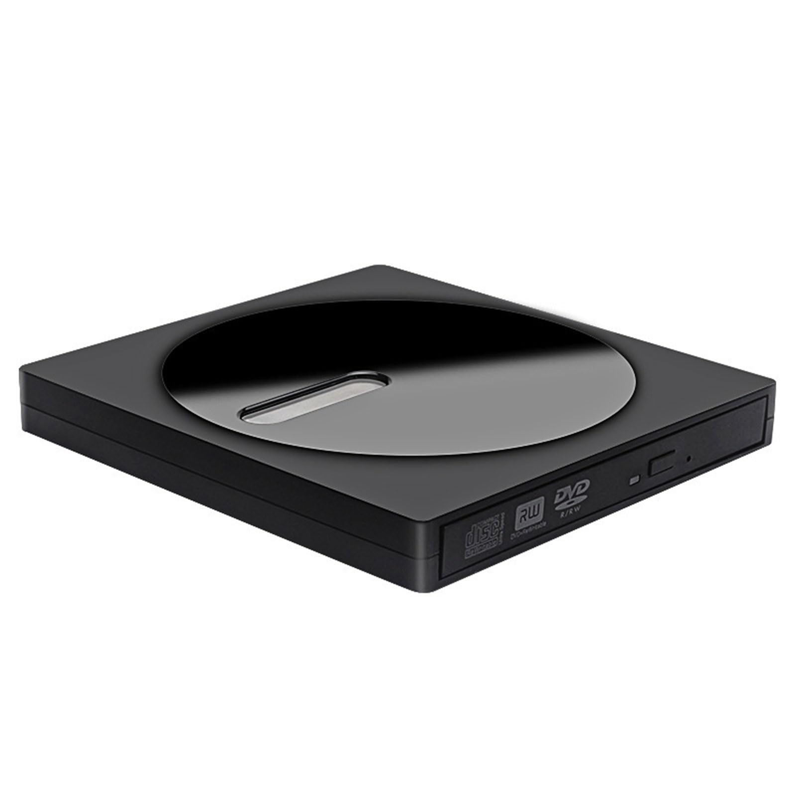 GMBYLBY便携式外置光驱 USB-C/USB3.0 DVD刻录机 适用于笔记本电脑 轻薄本 台式机 外接DVD播放器 办公学习 家庭影院 数据备份