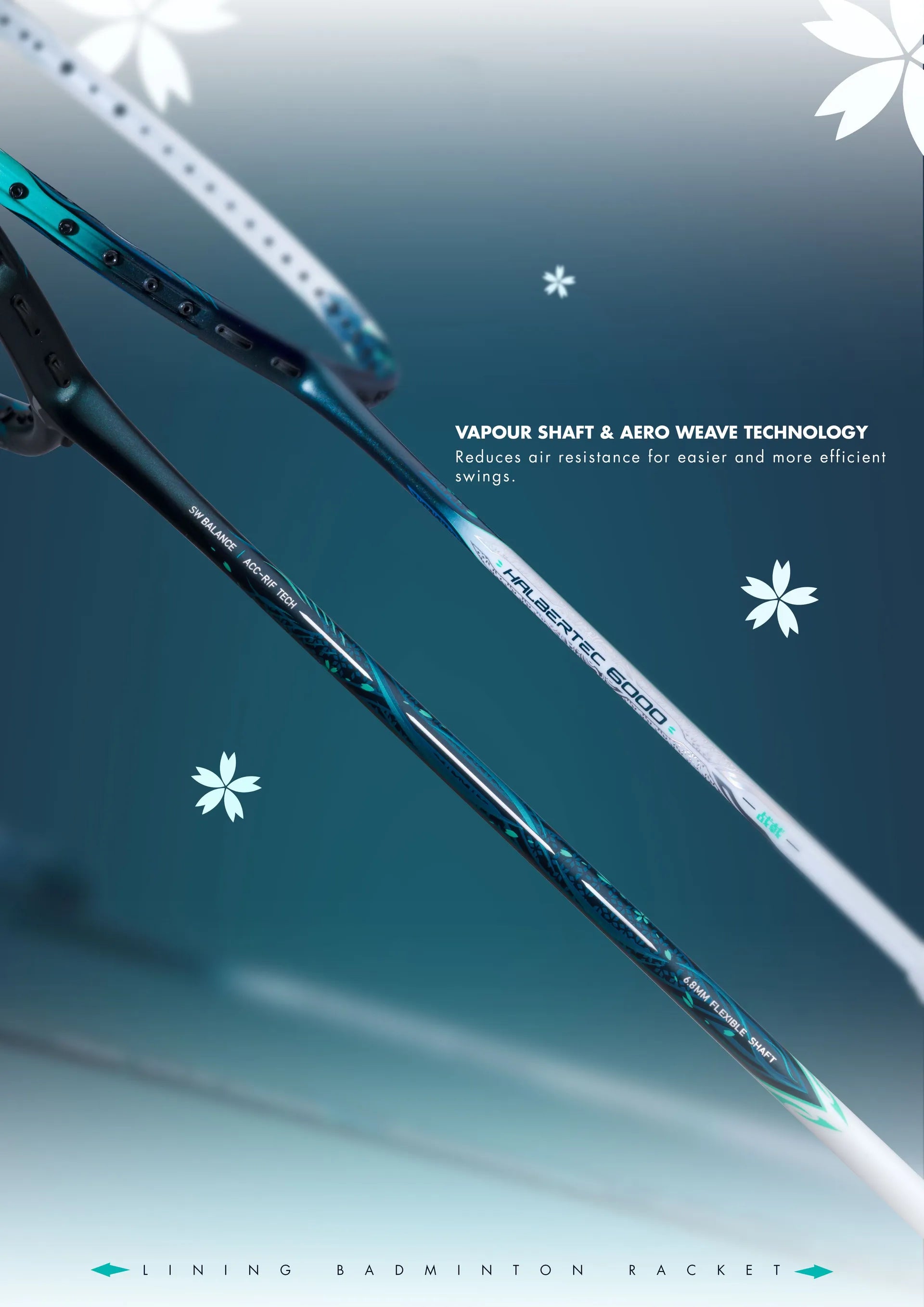 Li Ning Halbertec 6000 Unstrung Badminton Racket - Black/Aqua Green | Professional Carbon Fiber Shuttlecock Racquet for Advanced Players | Perfect for Tournaments & Training Sessions