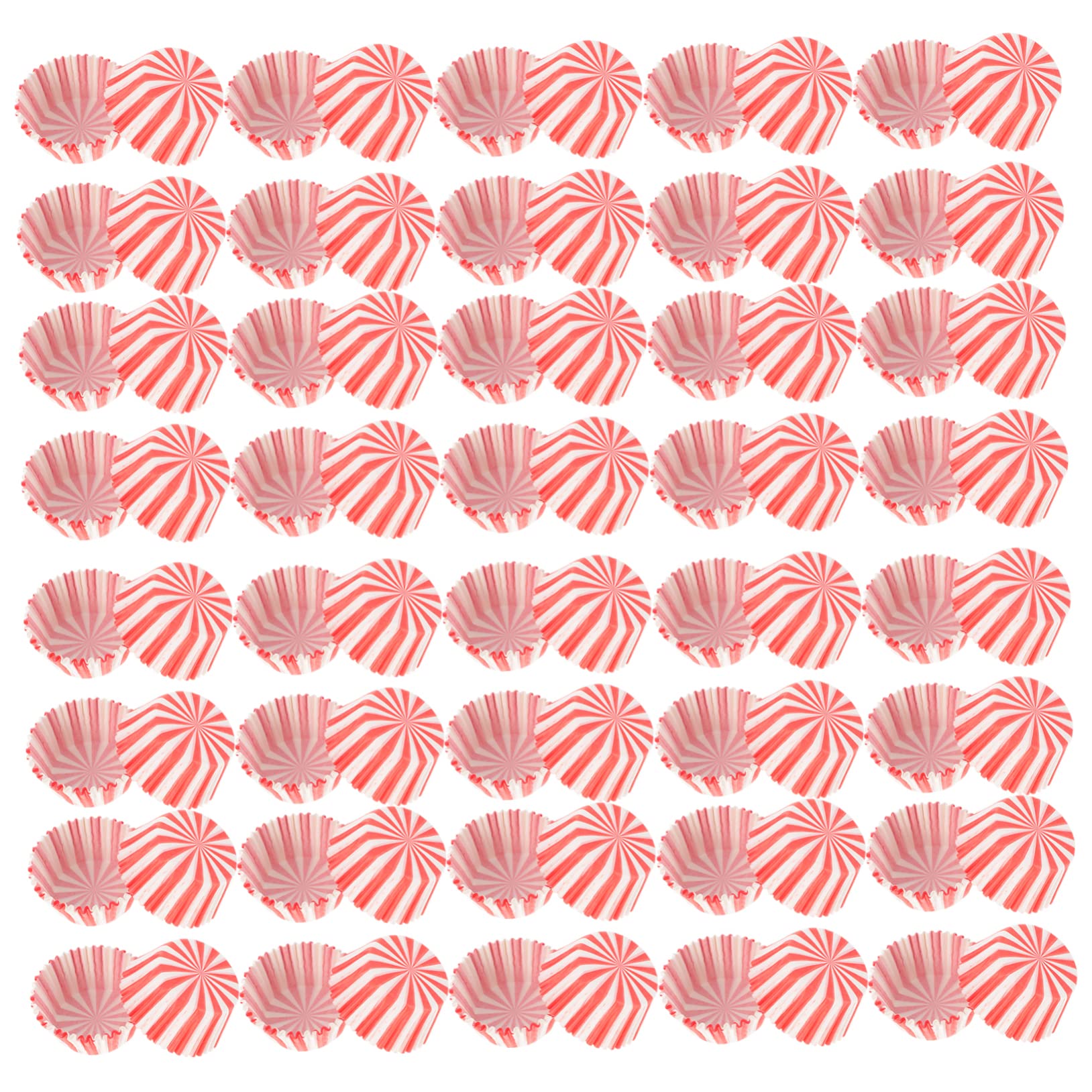 100-Pack Stripe Pattern Cupcake Holders & Muffin Baking Cups - Disposable Paper Liners for Baking, Party Desserts, and Home Kitchen Use