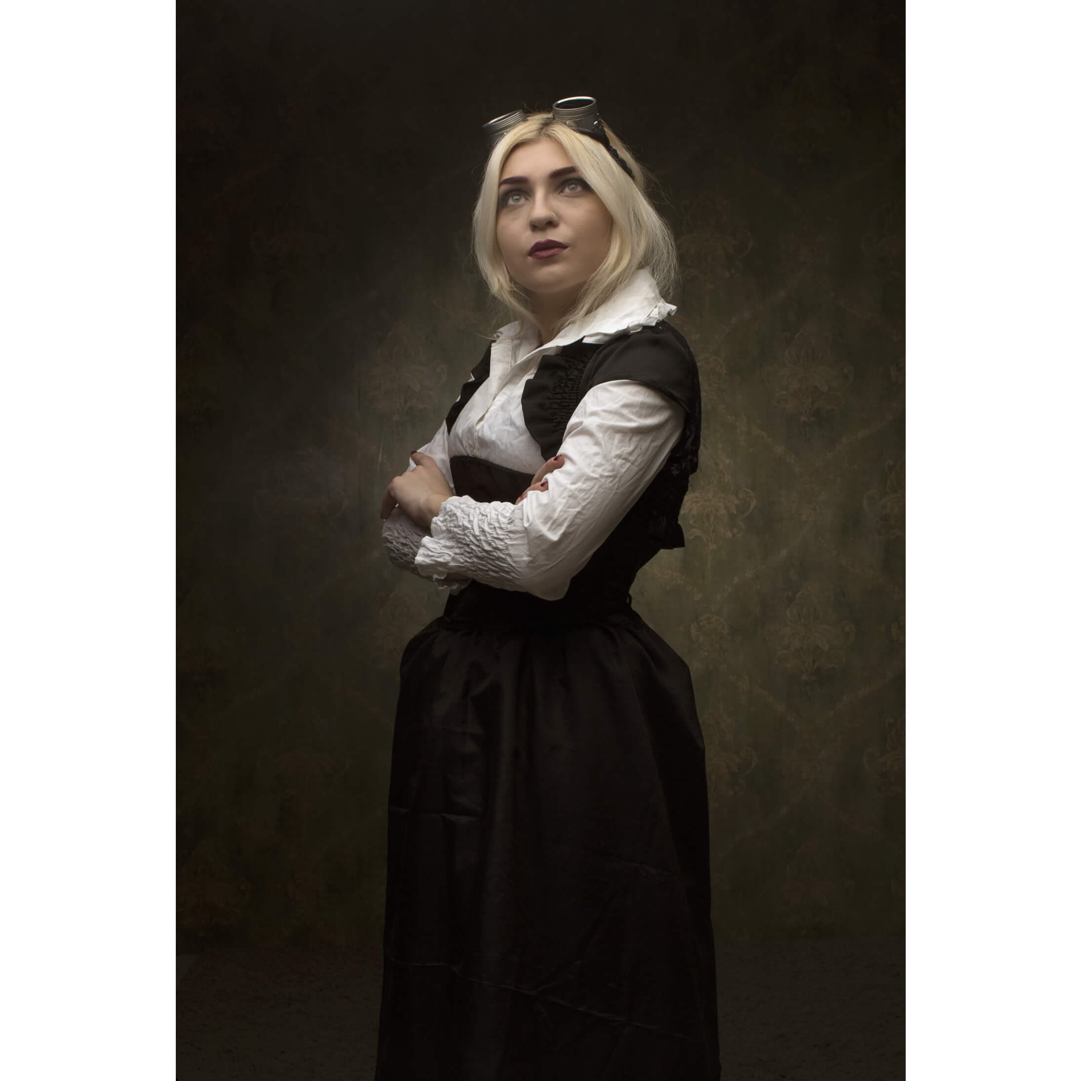 HP NS Olive Grey Hand Dyed Canvas Studio Backdrop - 2x3m Photography Background for Portraits, Product Shoots & Creative Projects