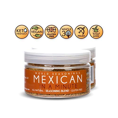 Authentic Mexican Seasoning Blend - Premium Taco & Fajita Spice Mix for Chicken, Burgers & Fish Tacos - Burrito & Salsa Seasoning Powder - Quick & Easy 2-Pack - Perfect for Family Dinners & Mexican-Themed Parties