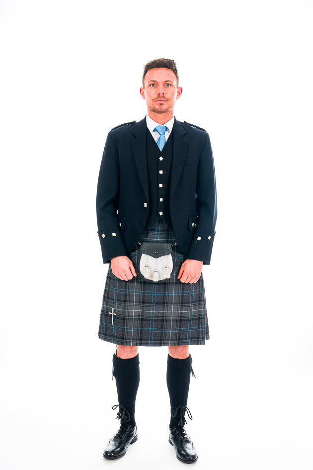 Black Argyll Outfit - Traditional Scottish Kilt Suit for Men | Perfect for Weddings, Highland Games & Formal Events