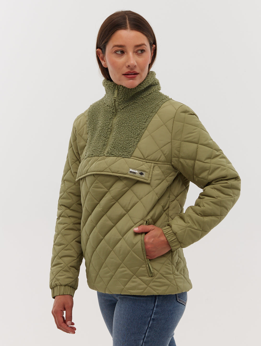Women's Chelsea Quarter Zip Quilted Jacket - Lightweight Puffer Vest for Fall & Winter - Perfect for Hiking, Travel and Outdoor Activities