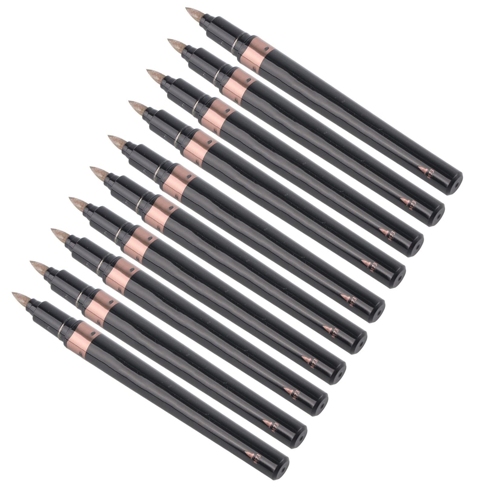 FOFY Metallic Color Markers - 12 Pack Brown Metallic Pens, Waterproof & Smudge Proof, Vibrant Shimmer Ink for Art, Calligraphy, Scrapbooking & DIY Projects - Perfect for Journals, Cards, and Hand Lettering