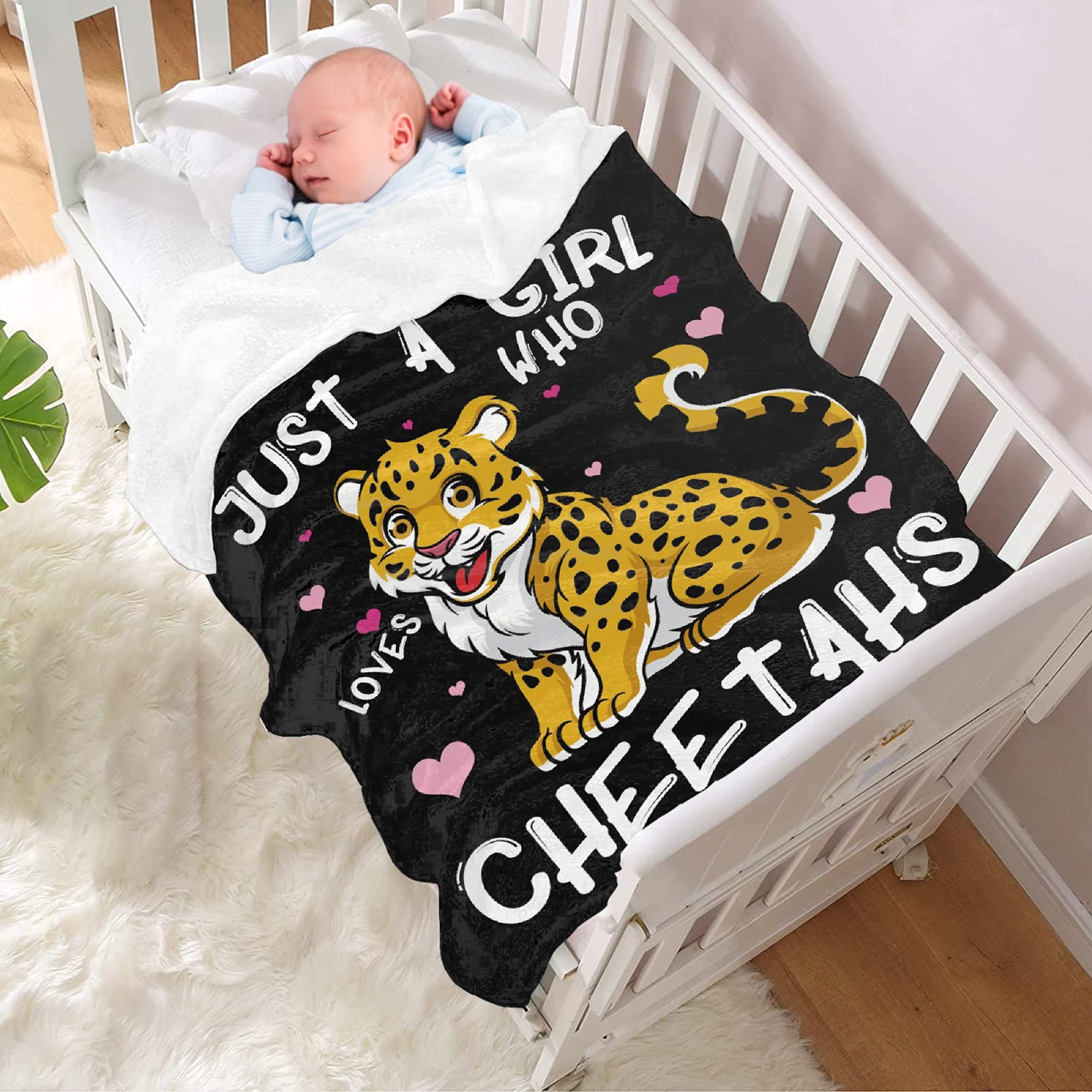 Soft Cozy Cheetah Print Flannel Blanket - King Size 120