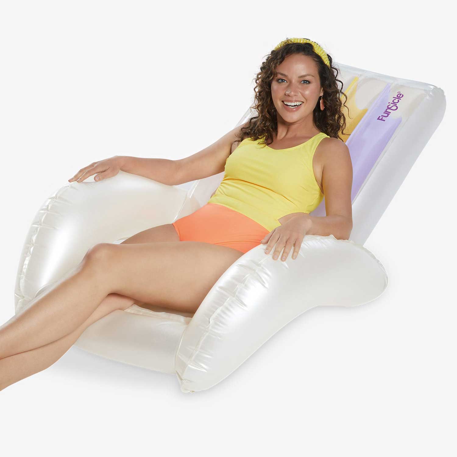 Funsicle Lazy Recliner Lounge Chair - Ultra Comfortable Outdoor Patio Furniture for Pool, Beach, Backyard Relaxation & Sunbathing