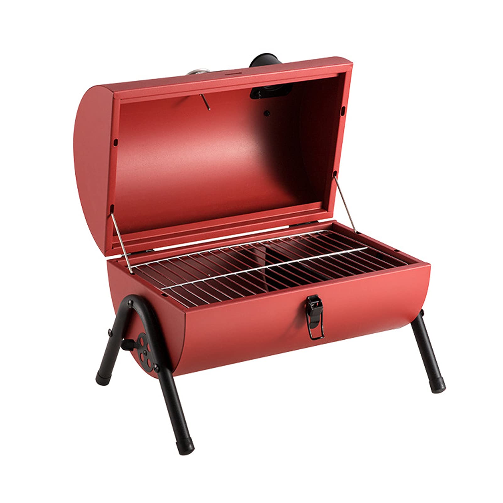 Portable Charcoal Grill with Chrome Plated Cooking Grid - Foldable BBQ for Outdoor Picnic, Camping, Backyard & Garden Parties | Perfect for Tailgating, Beach Cookouts & Terrace Dining