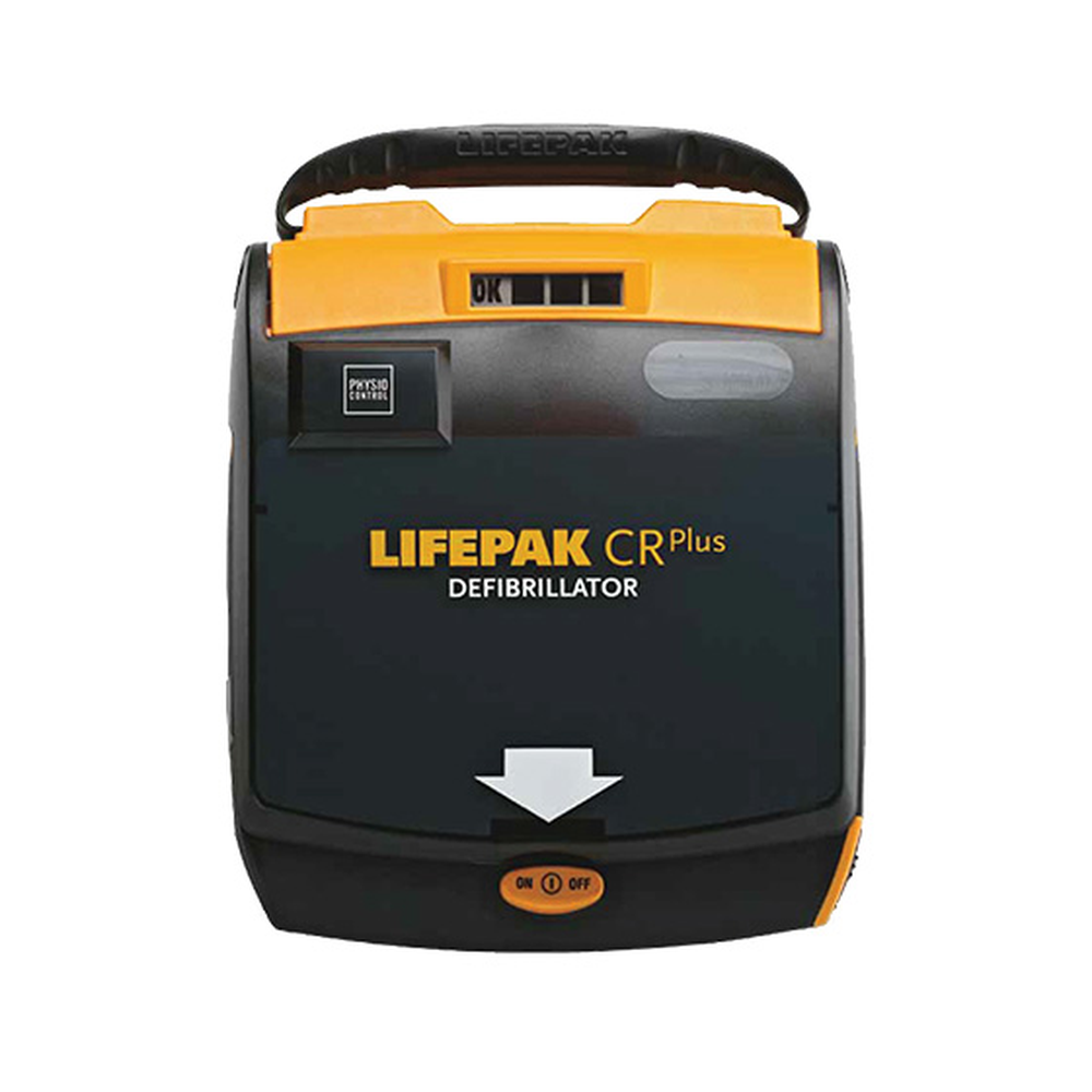 Lifepak CR Plus Semi Automatic Defibrillator - Portable AED for Emergency Cardiac Care - Home, Office & Public Use