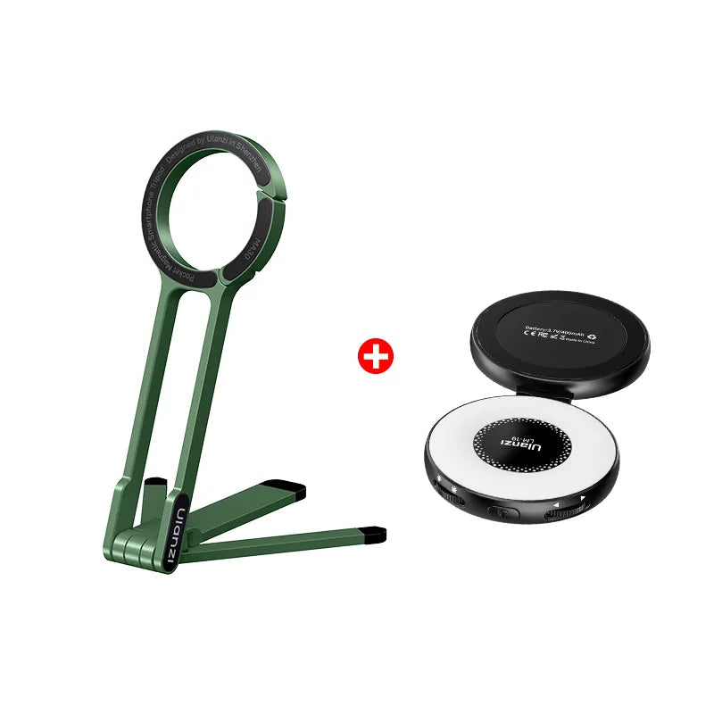 Ulanzi MA30 Clip-On Phone Tripod Stand - Adjustable Mount for Smartphones, Vlogging, Photography & Live Streaming | Perfect for Travel, Hiking & Outdoor Adventures