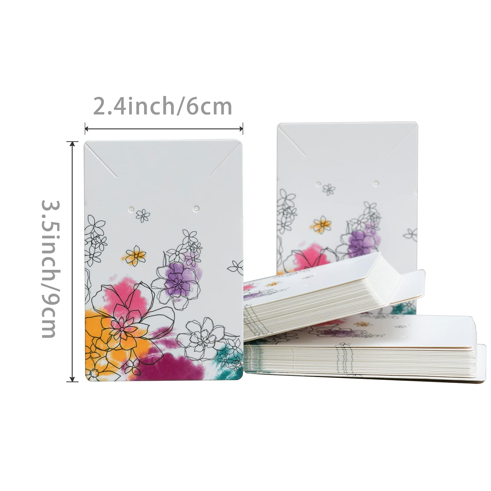 100-Pack Jewelry Display Cards with Bags - 3.5 x 2.4 Inch Necklace & Earring Holder Cards - Premium Jewelry Packaging for Retail Stores, Boutiques & Trade Shows