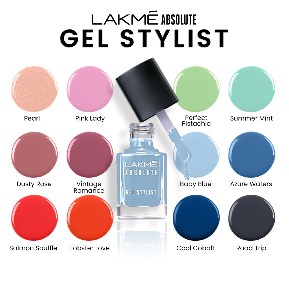 LAKMÉ Absolute Glossy Finish Gel Stylist Dusty Rose - 12ml Long-Lasting Hair Styling Gel for Shiny, Smooth Hair - Perfect for Parties, Weddings & Everyday Styling