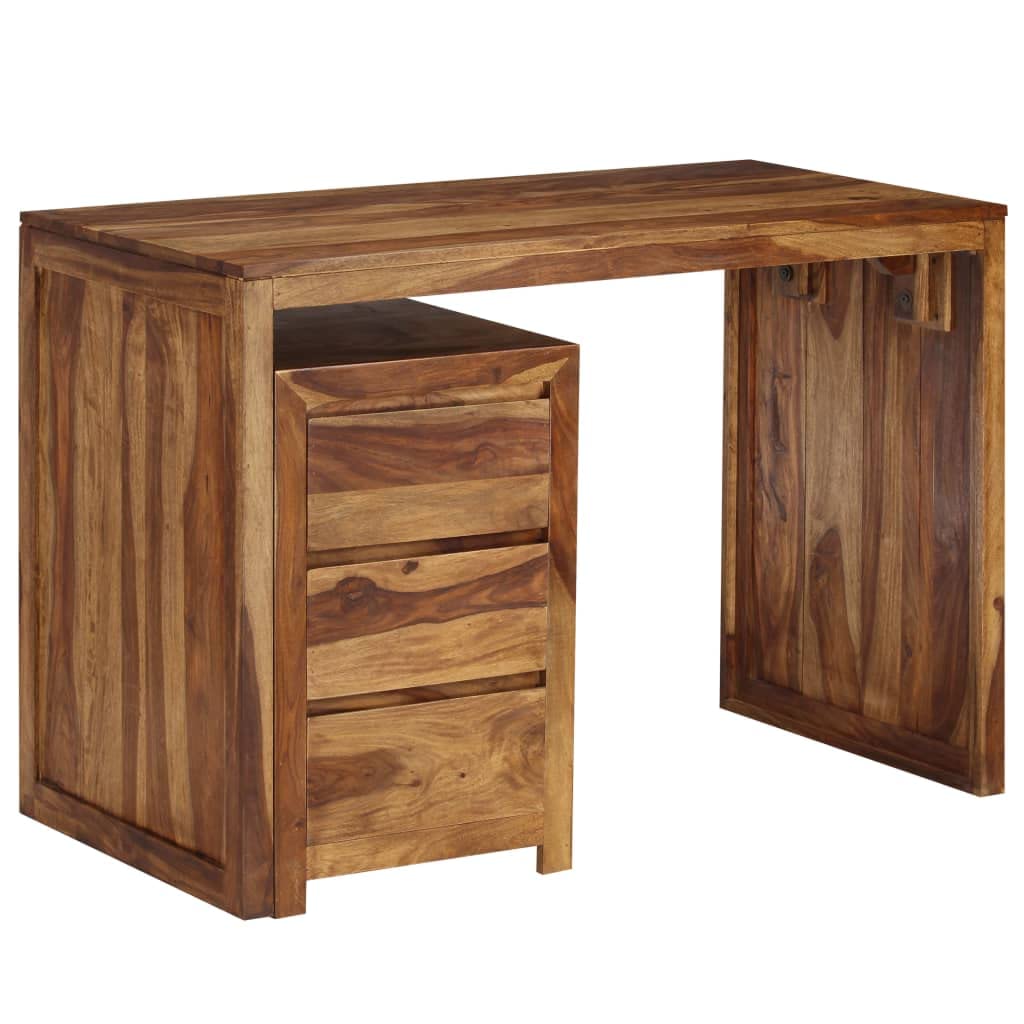 Sturdy Sheesham Wood Writing Desk 43.3