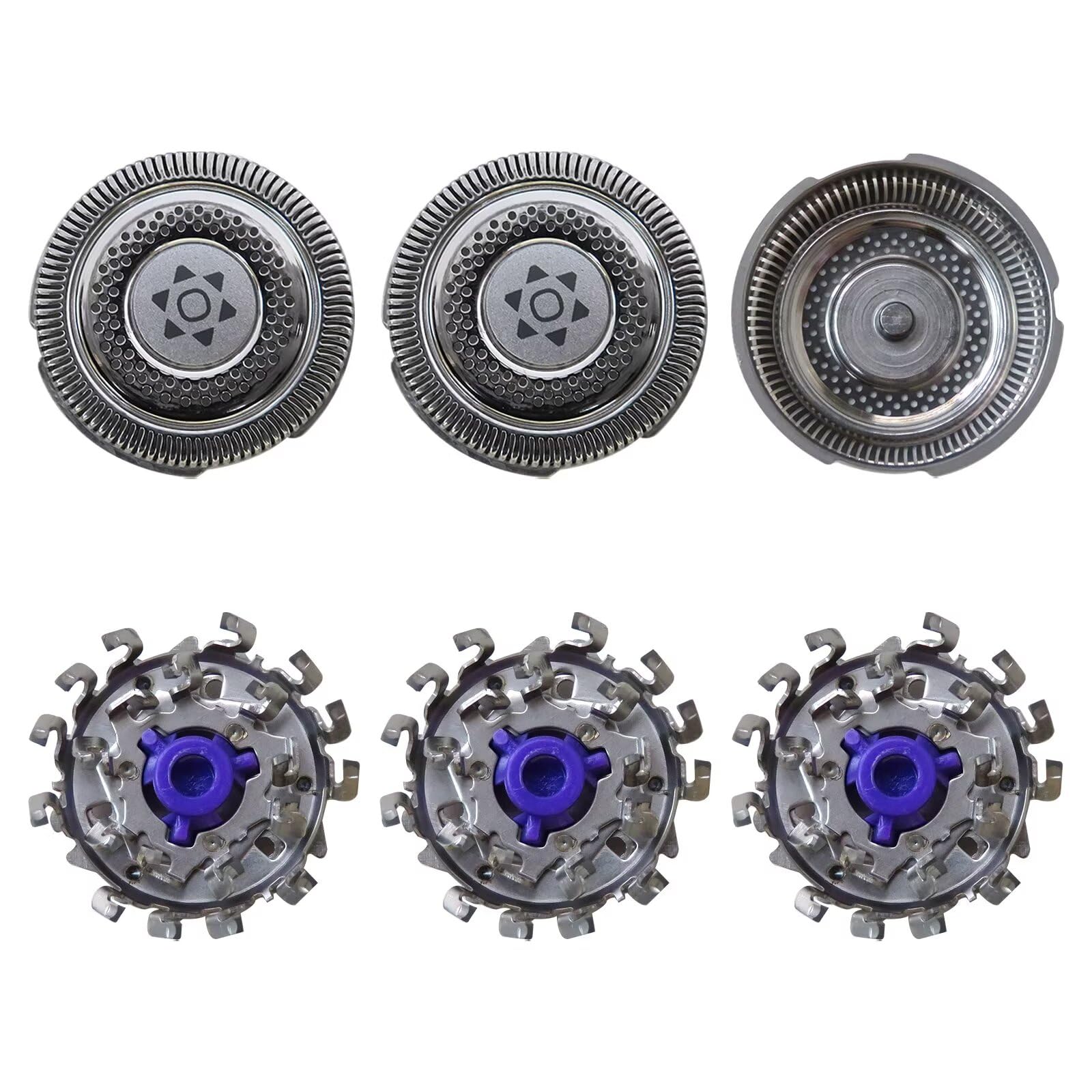 3-Pack SH98 Replacement Shaver Heads for Philips Series 9000 Prestige SP9861 Electric Razor - Compatible with Philips Norelco 9000 Prestige Shavers - Perfect for Travel, Home & Office Use