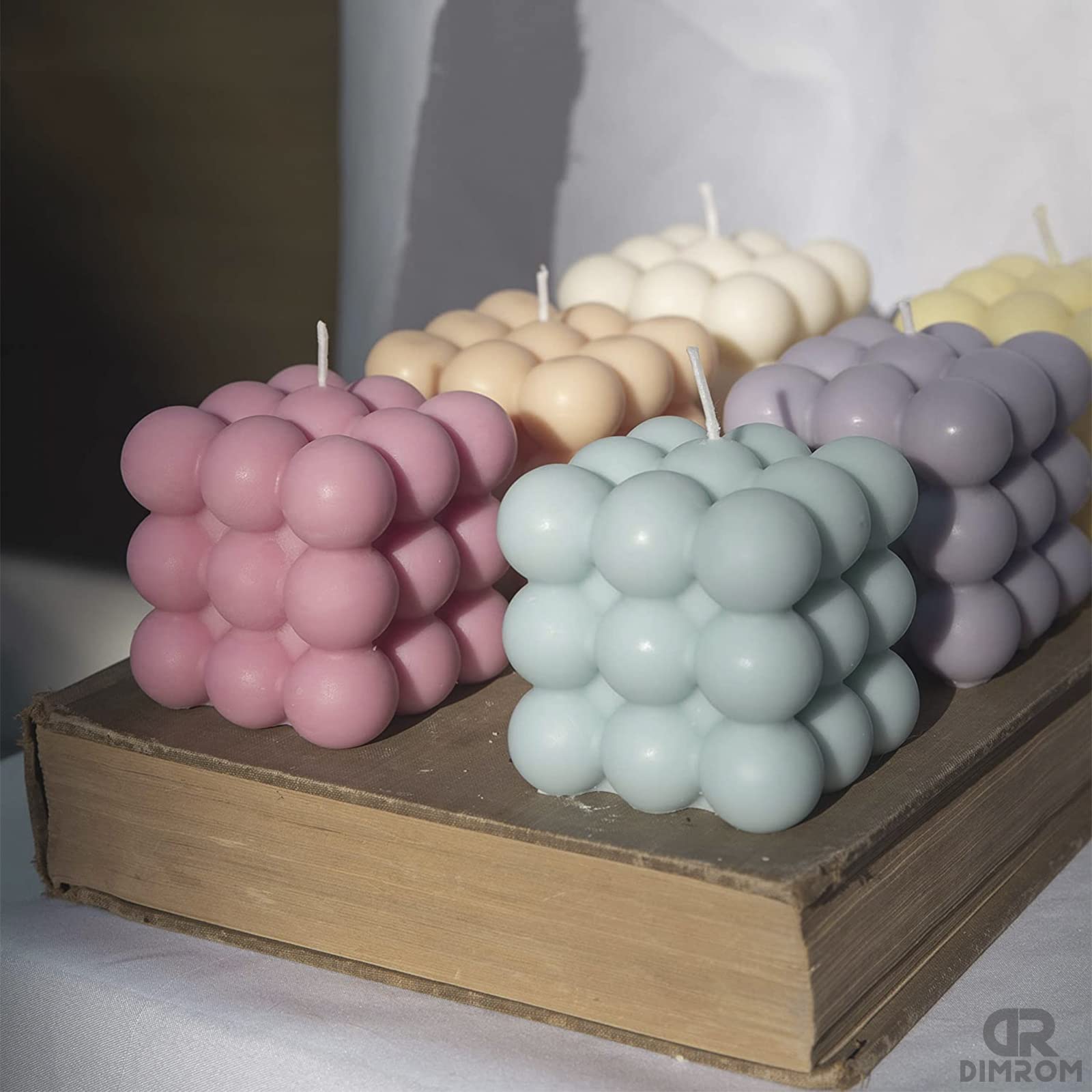 3D Silicone Bubble Candle Molds for DIY Candle Making - Reusable, Non-Stick Wax Molds for Handmade Candles - Perfect for Home Decor, Wedding Centerpieces, and Spa Relaxation Gifts