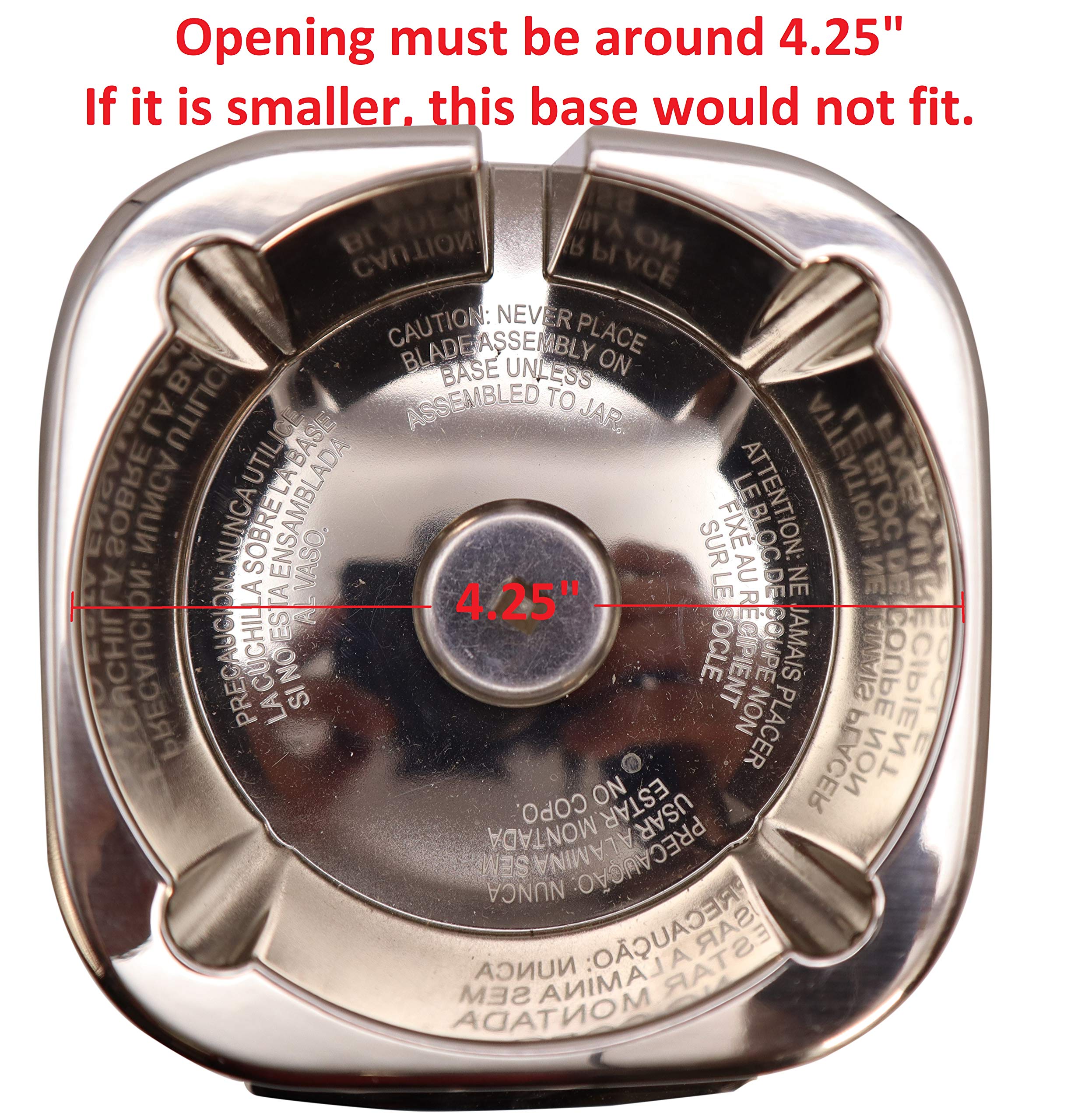 Blendin Replacement Jar Base Bottom Cap for Oster Pro 1200 Watts Blender - Compatible with Part #179854-000-000 - Perfect for Smoothie Making & Food Processing
