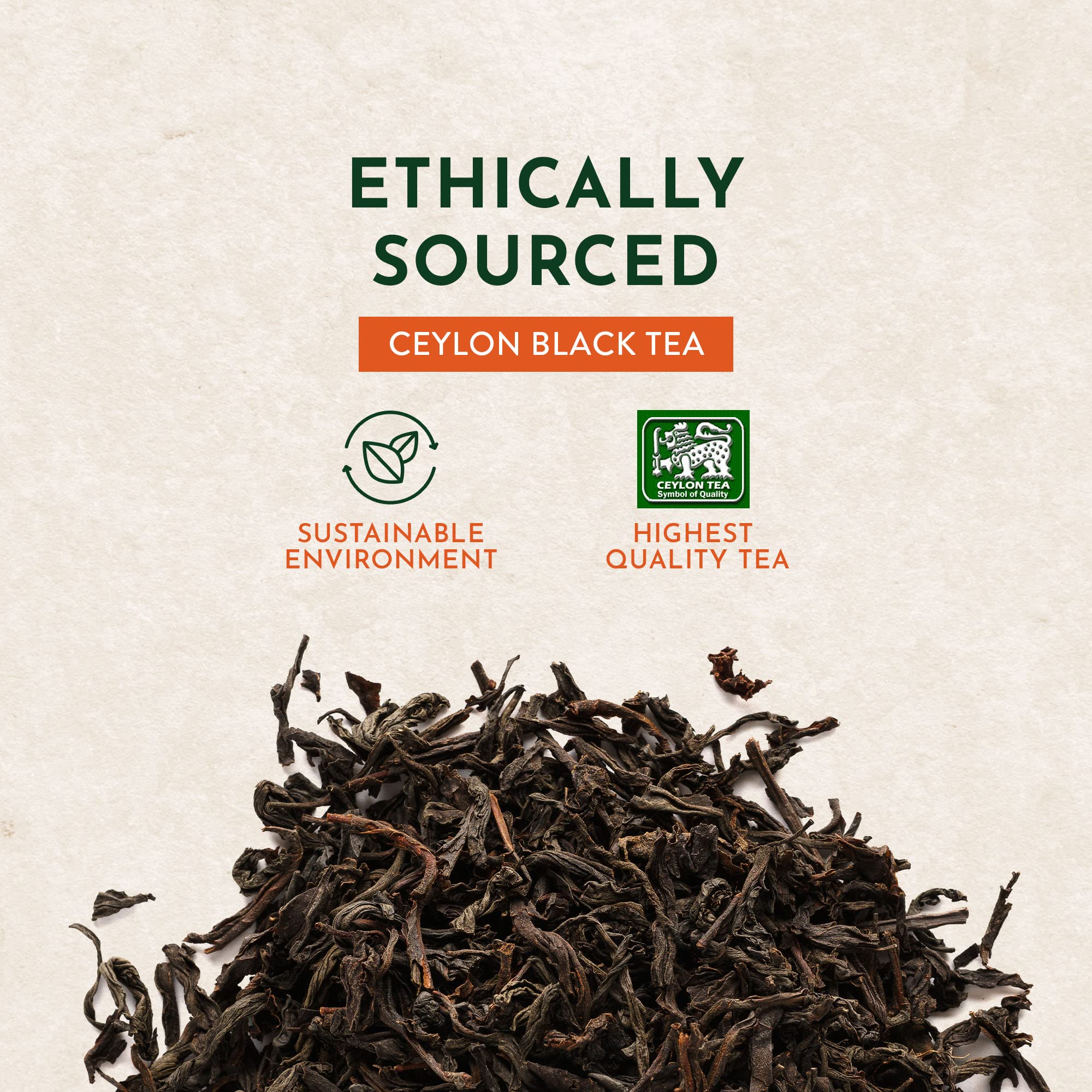 Tekola Tea Co. Organic Black Tea Loose Leaf - Premium Ceylon Blend, Robust Flavor, 16oz | USDA Certified Organic, Antioxidant-Rich | Perfect for Morning Boost & Afternoon Relaxation