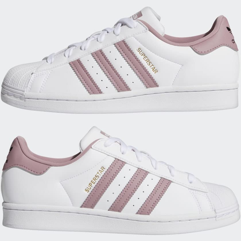 Adidas Superstar Women's White Sneakers - Size 11 | Classic Comfortable Casual Shoes for Walking, Running & Everyday Wear