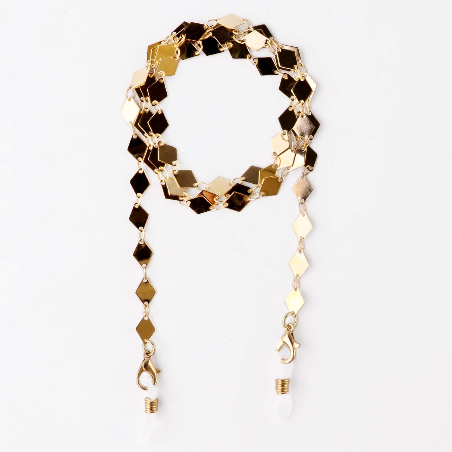 Elegant Diamond Face Mask Chain for Women - Adjustable Mask Strap & Lanyard Holder - Perfect for Work, Travel, and Daily Protection