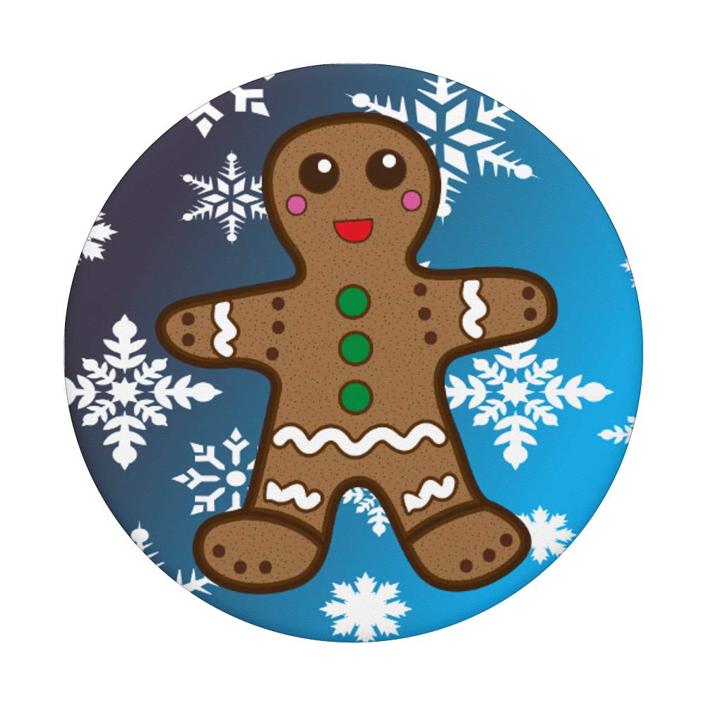 Blue and White Snowflakes Gingerbread Man Christmas Ornament - Perfect for Holiday Tree Decorations, Festive Home Decor & Gift Giving