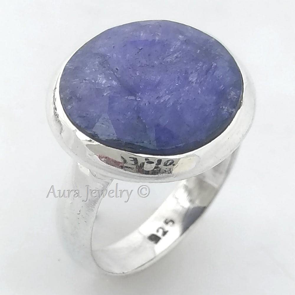 925 Silver Lapis Lazuli Ring for Women - Handmade Jewelry Gift for Mother's Day & Bridesmaids