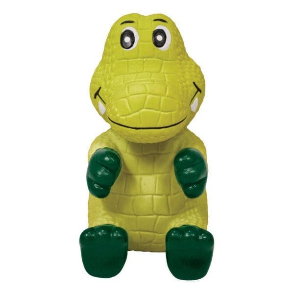 KONG Wiggi Alligator Dog Chew Toy - Durable Rubber Chew Toy for Aggressive Chewers, Interactive Play & Dental Health - Perfect for Large & Medium Dogs, Indoor & Outdoor Use