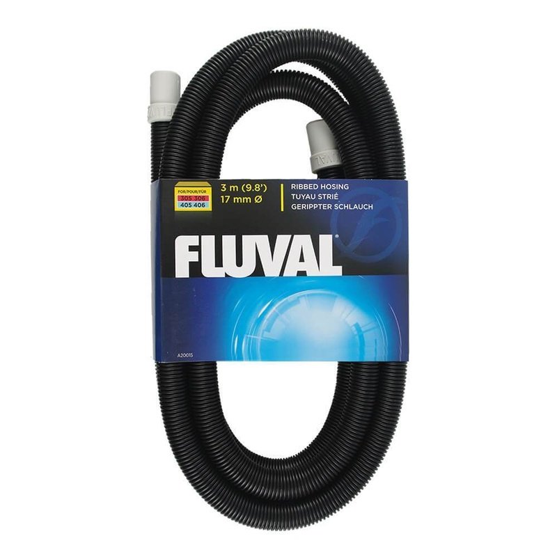 Fluval Ribbed Hosing for 306/307 & 406/407 Canister Filters - 3m (10ft) Replacement Tube - Durable Aquarium Water Pump Accessory for Fish Tank Maintenance and Filtration System Upgrade