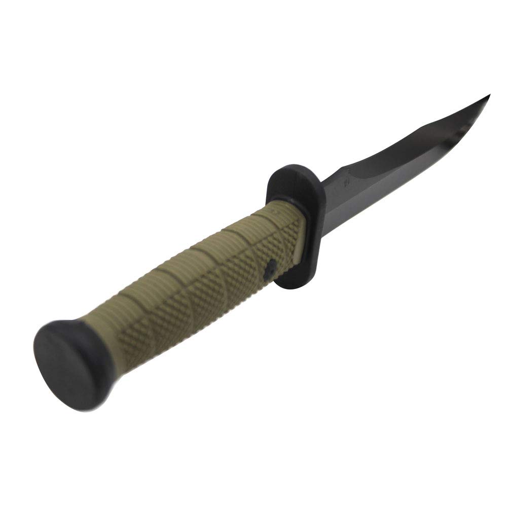 Snake Eye Tactical 12-Inch Ultimate Survival Knife - Stainless Steel Fixed Blade Hunting Knife with Sheath for Outdoor Adventures, Camping, Bushcraft & Emergency Preparedness | Perfect for Hunting, Fishing, Foraging & Wilderness Survival (Green)