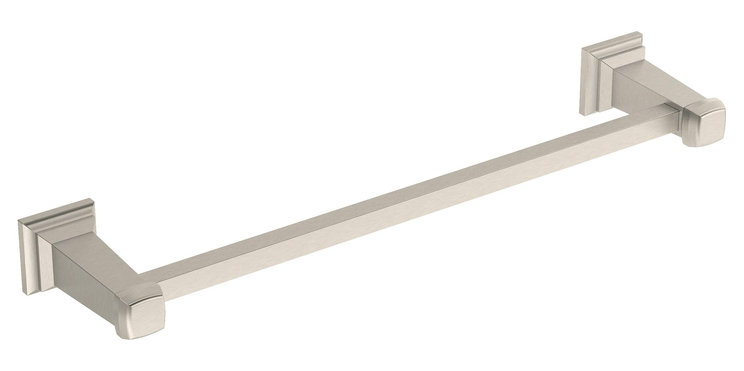 Symmons 423TB-24-STN Oxford 24 Inch Wall-Mounted Towel Bar in Satin Nickel - Bathroom Towel Rack for Spa, Hotel & Home Decor