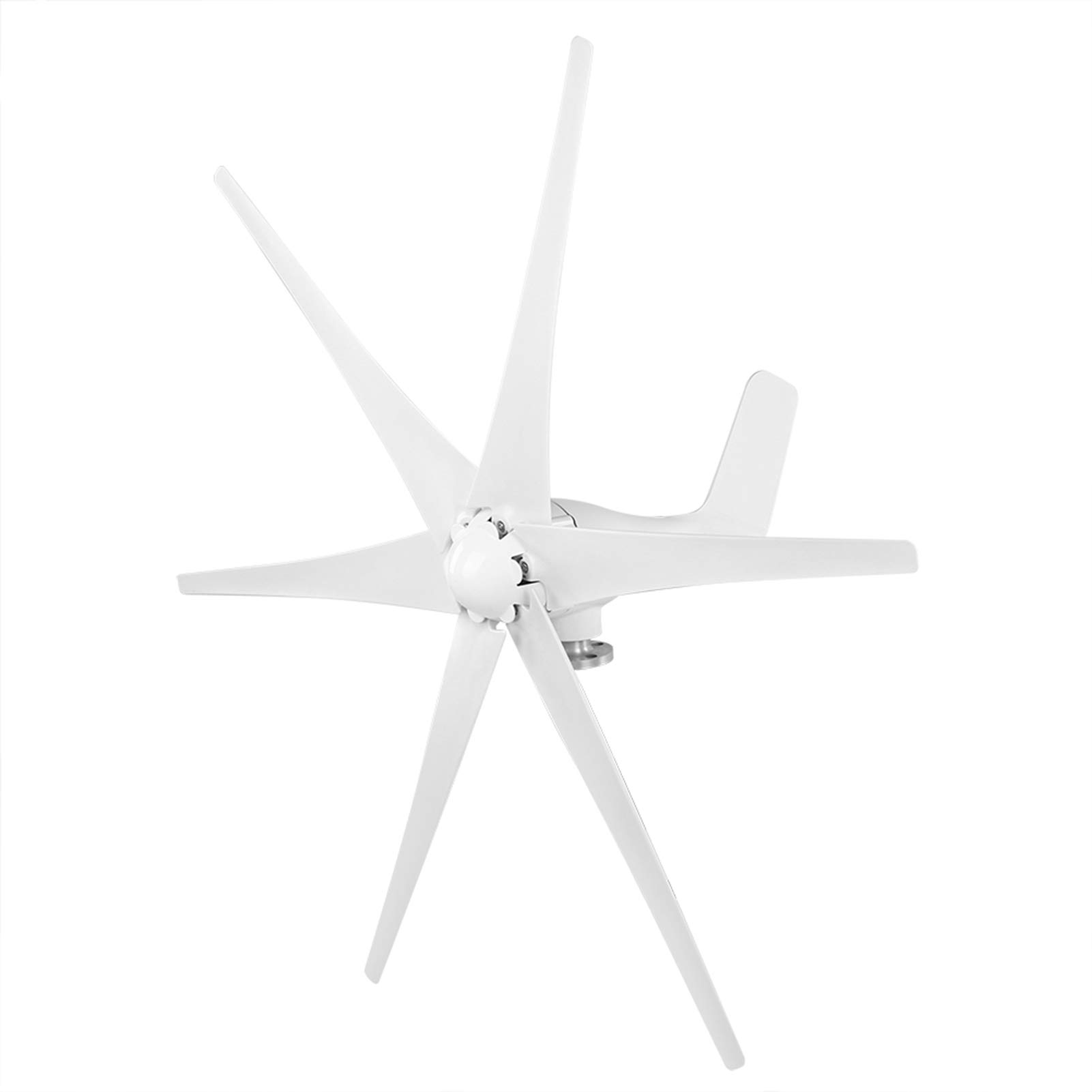 1600W 6-Blade Wind Turbine Generator with 3-Phase AC Permanent Magnet - White 48V for Boats, Cabins & Off-Grid Power | Fafeicy Windmill Dynamo for Home, RV & Marine Use