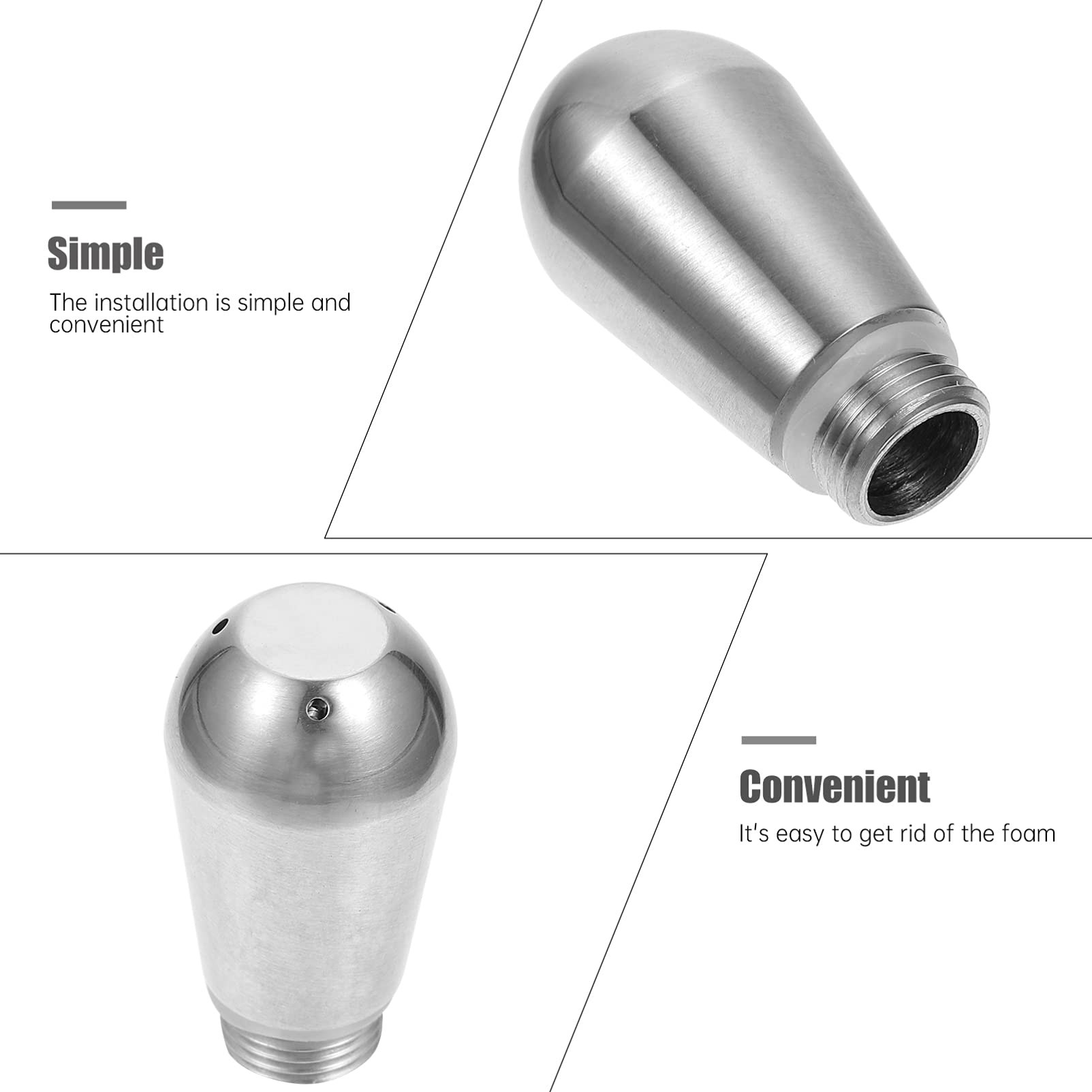 Stainless Steel Coffee Spout for Milk Foam & Espresso - Barista Accessory