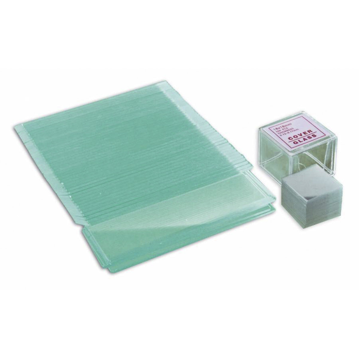 Bresser Microscope Cover Plates & Blank Slides - 50/100 pcs (59-16000) for Lab Research, Classroom Education & Science Experiments