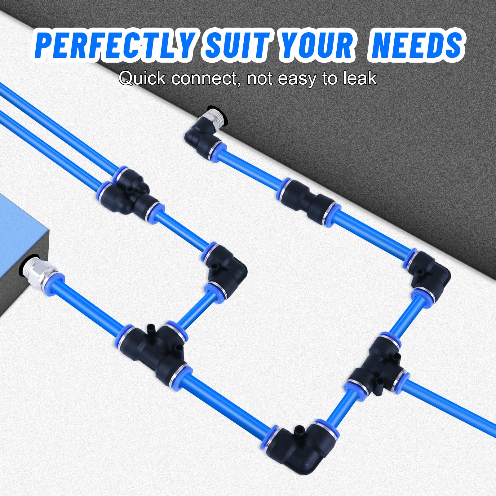 53 Pcs Quick Connect Air Hose Fittings Kit - 1/8