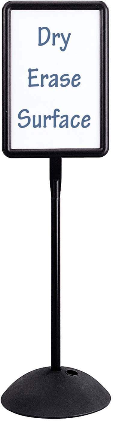 Write Way® Directional Sign Rectangle Black [4117BL] - Durable Office & Warehouse Signage for Clear Navigation & Organization