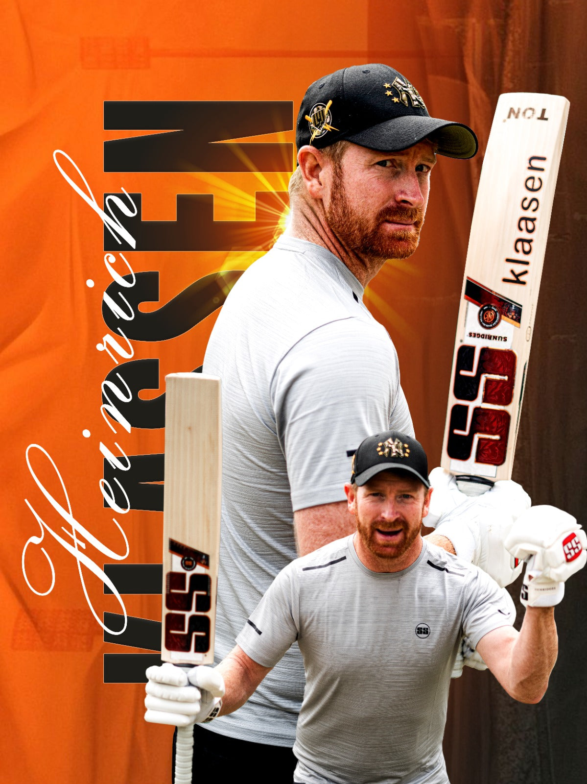 SS Klaasen Original Players Cricket Bat 2025 - Premium Quality English Willow - Perfect for Professional Matches & Training Sessions