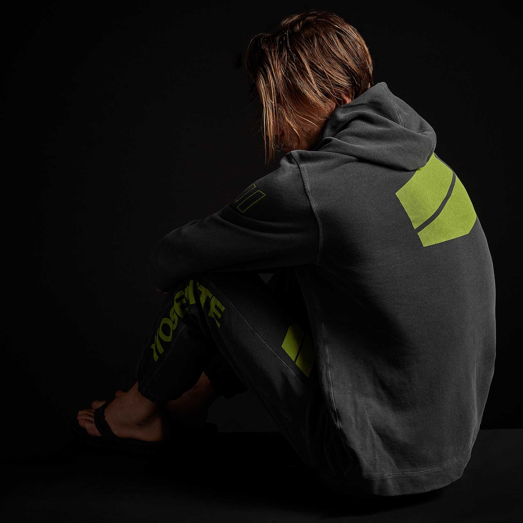 French Terry Pullover Hoodie - Soft & Comfortable Magma Pigment/Bright Neon Sweatshirt for Men & Women | Perfect for Gym, Running, Casual Wear & Street Style
