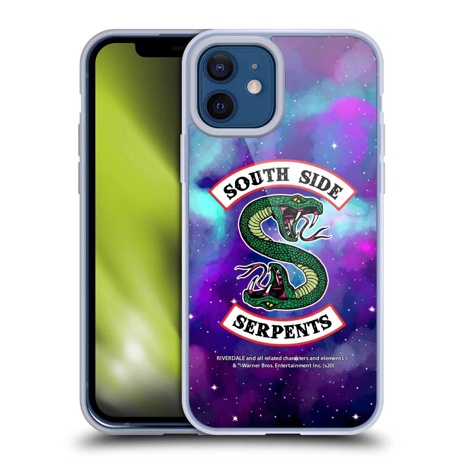 Officially Licensed Riverdale Nebula Logo South Side Serpents Soft Gel Case for iPhone 12/12 Pro - Durable Protective Phone Cover for Fans | Perfect for Daily Use, Travel & Showcasing Your Style