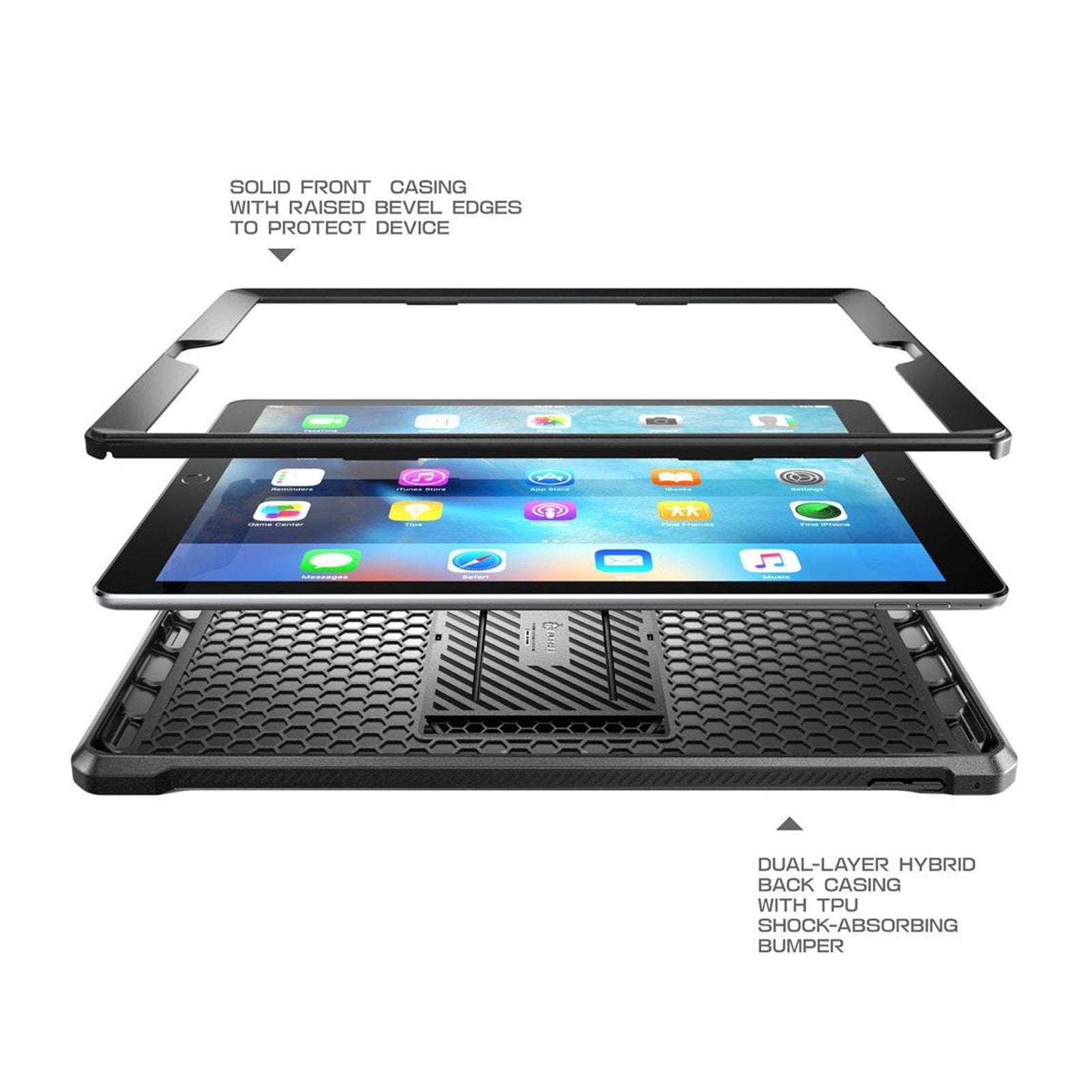 iPad Pro 12.9 inch (2015) Unicorn Beetle Pro Full Body Rugged Protective Case - Shockproof, Anti-Scratch Cover with Built-in Screen Protector for Apple iPad Pro 12.9