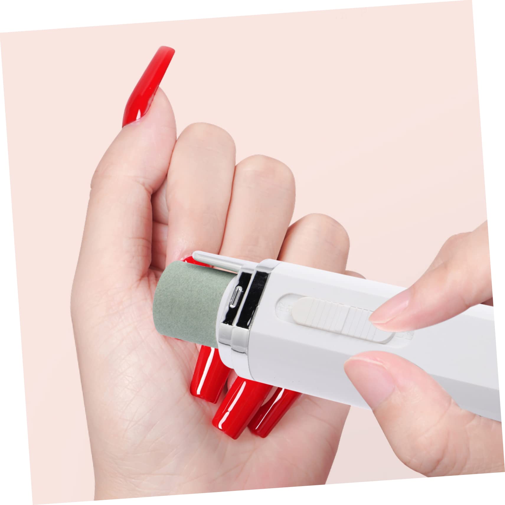 Professional Electric Nail Drill Machine for Acrylic Nails - Portable Manicure Tool with White Design | Perfect for Home Salon, Nail Art & DIY Nail Care