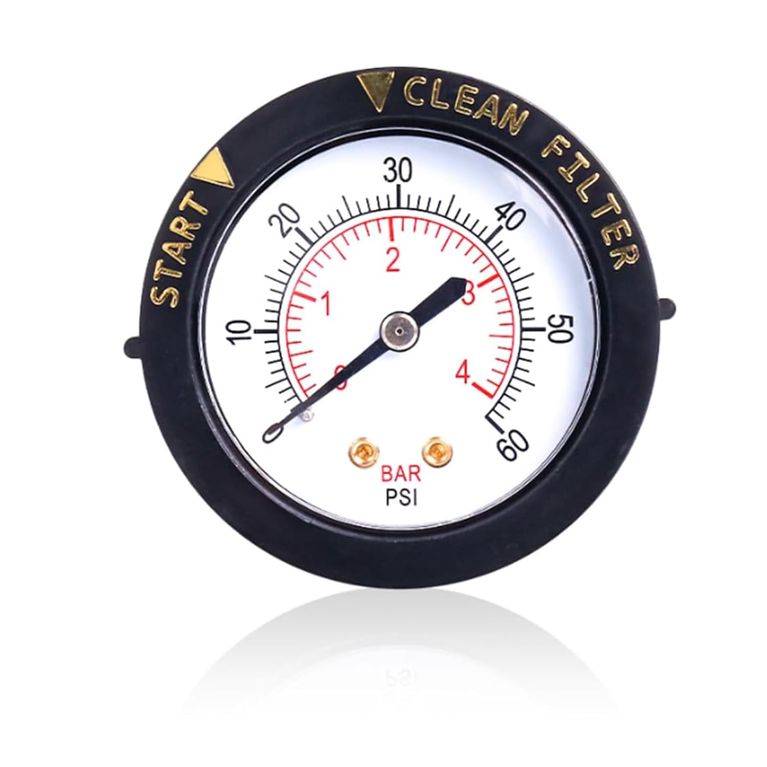 190059 Rear Mount Pool Filter Pressure Gauge - Compatible with Pentair | High Performance Replacement for Pentair Pool Pressure Gauge | Perfect for Swimming Pool Maintenance & Water Filtration Systems