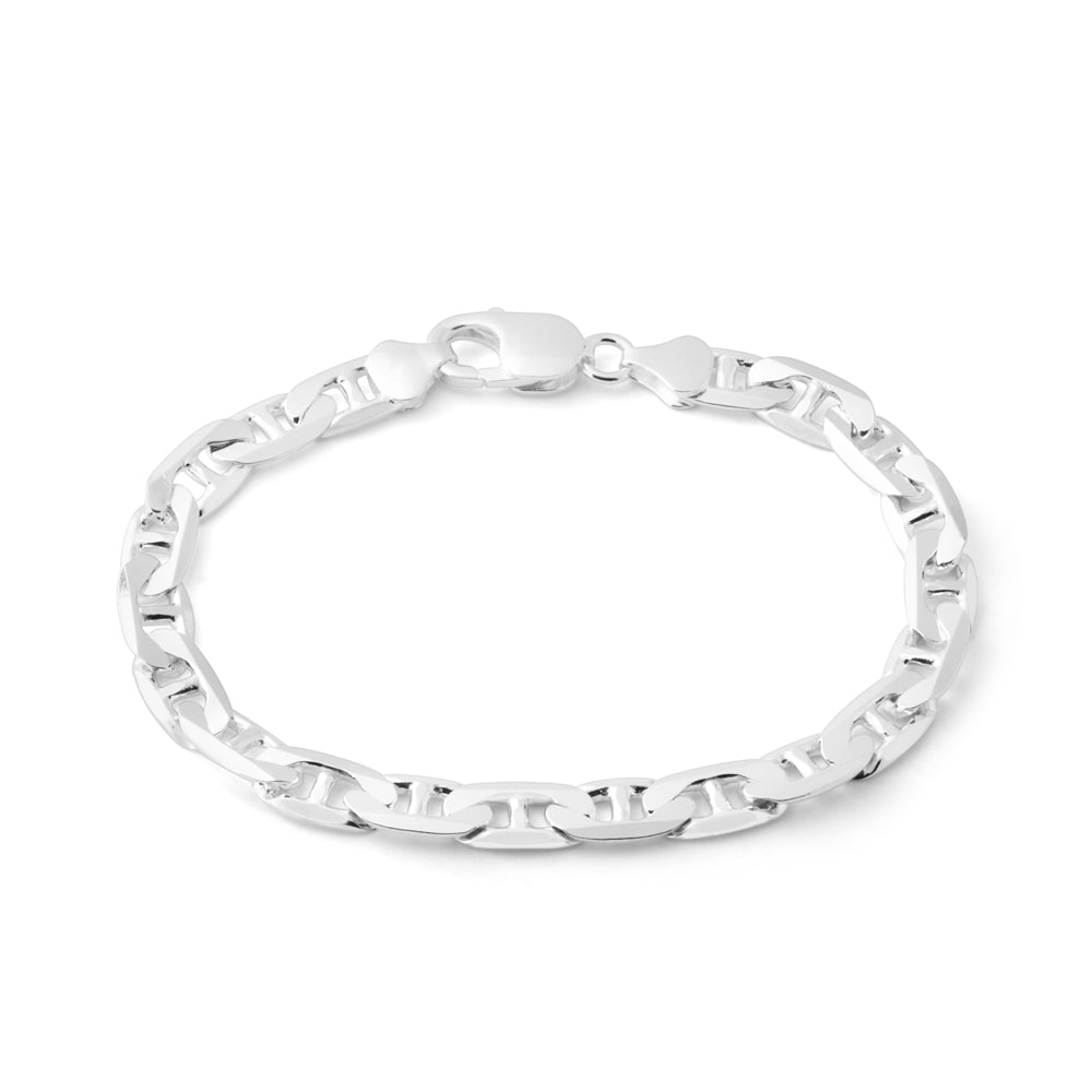 21cm Sterling Silver 200 Gauge Anchor Bracelet for Women - Nautical Jewelry for Daily Wear, Gifts & Beach Outfits
