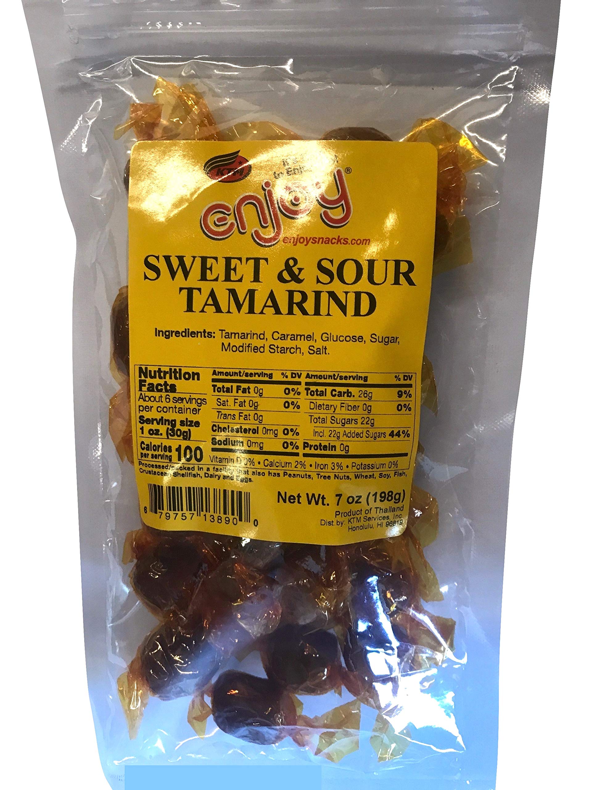 Hawaii Snacks - Sweet & Sour Tamarind Candy 7oz | Authentic Hawaiian Treat | Perfect for Parties, Gifts & Tropical Snacking