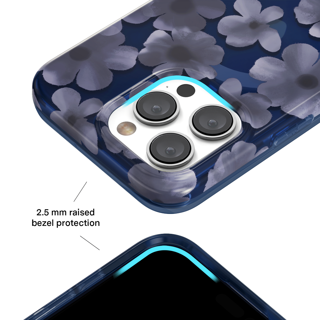 Midnight Blossom iPhone Case - Floral Design Protective Phone Cover for iPhone [Model Numbers] | Durable Slim Fit with Premium Print | Perfect for Everyday Use, Travel & Gift Giving
