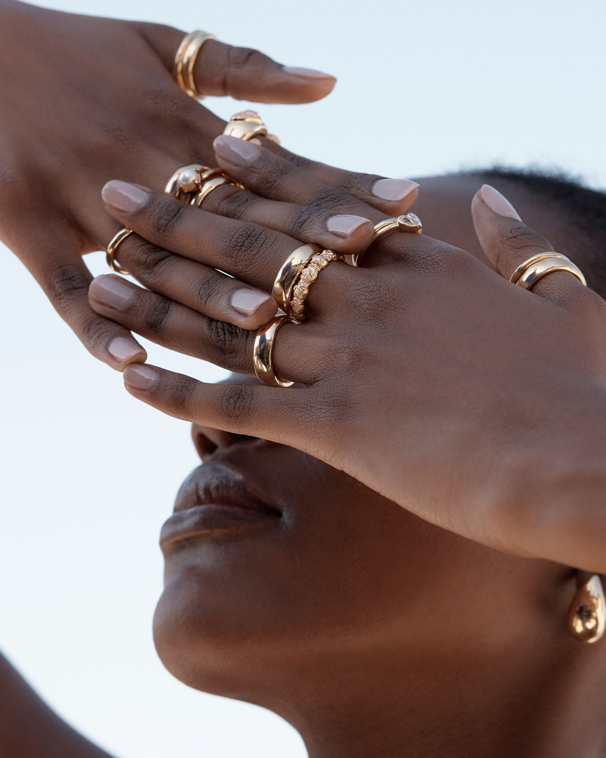 18K Gold Vermeil Elegant Rings for Women - Dainty Stackable Rings, Wedding Bands & Fashion Jewelry - Perfect for Gifts, Anniversaries & Everyday Wear