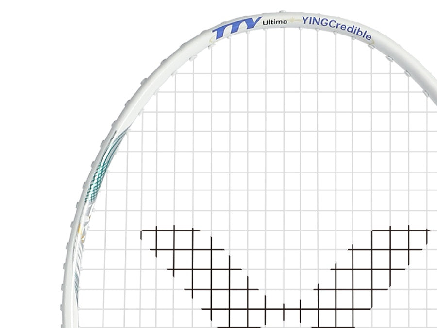 Victor Thruster TTY Ultima Tribute Series (TK TTY ULTIMA A) Badminton Racket - Professional Carbon Fiber Shuttlecock Racket for Tournament Play - Perfect for Singles & Doubles Matches, Training Sessions