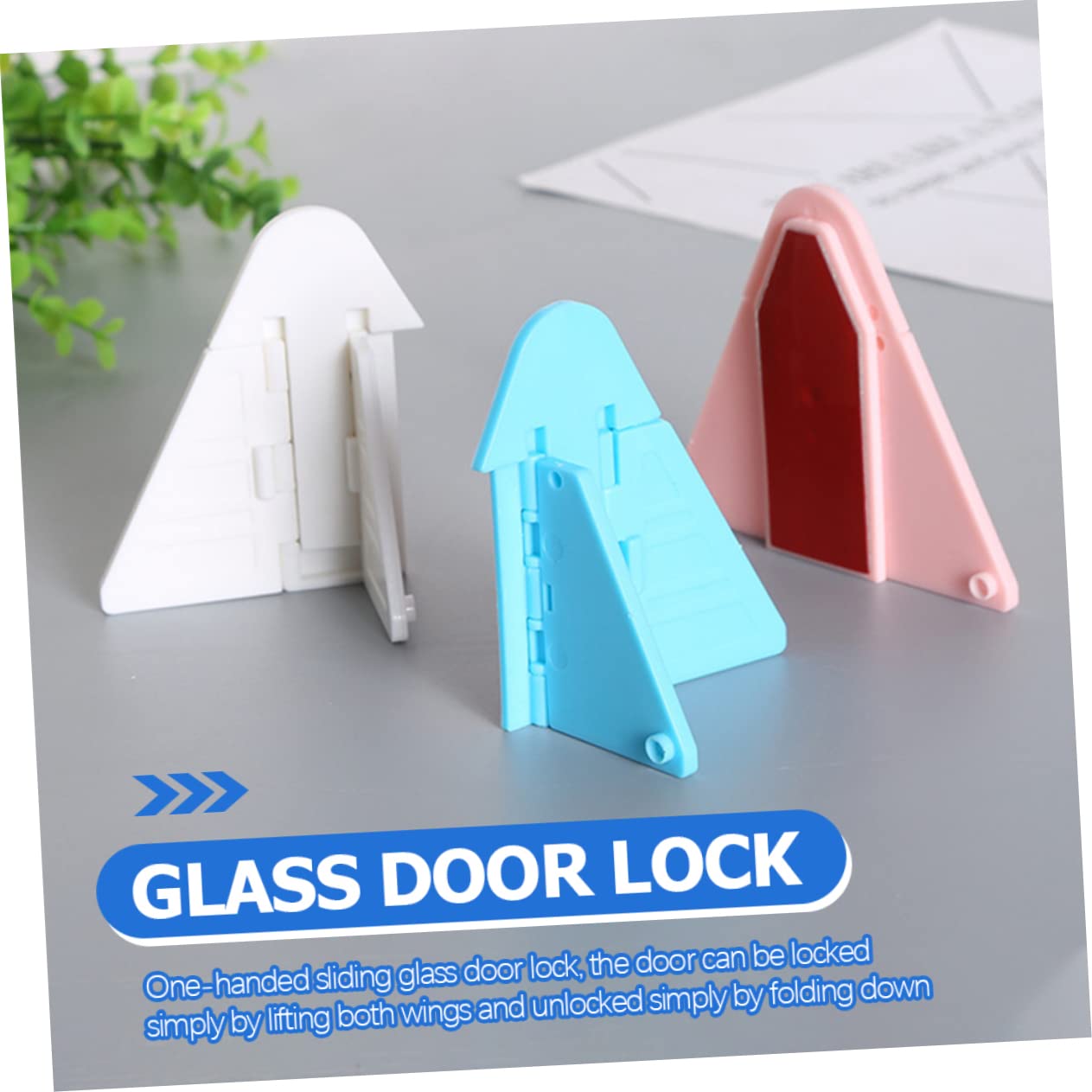 Child Proof Sliding Door Lock - No Screws Needed Easy Install Safety Locks for Windows & Glass Doors | Secure Kids & Pets | Perfect for Homes, Apartments & Nurseries