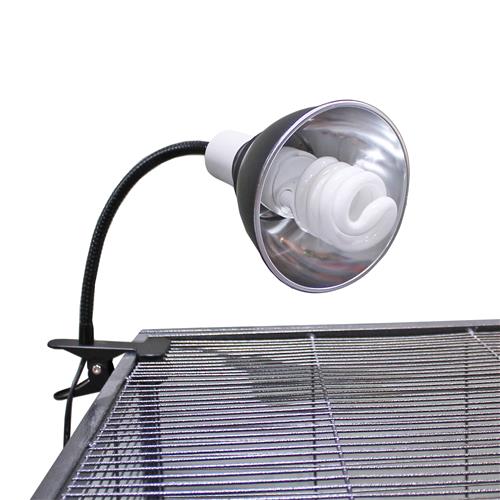 26W UVB Bulb & Gooseneck Lamp with Dome Set - Reptile Basking Light for Turtles, Lizards, and Bearded Dragons - Perfect for Terrariums and Reptile Habitats