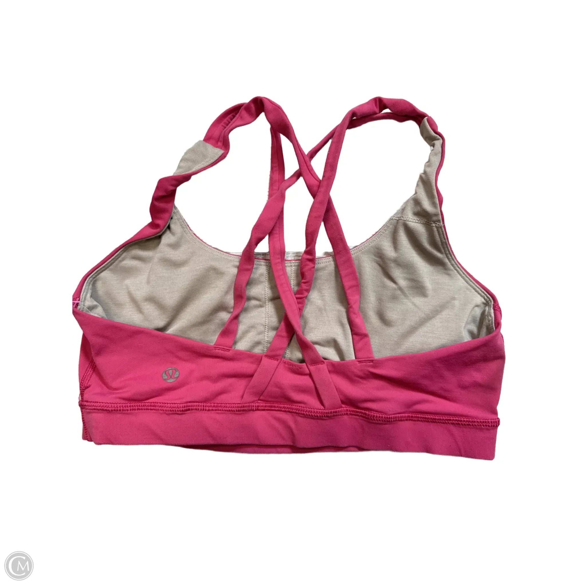Lululemon Pink Medium Athletic Sports Bra for Women - Perfect for Yoga, Running & Gym Workouts