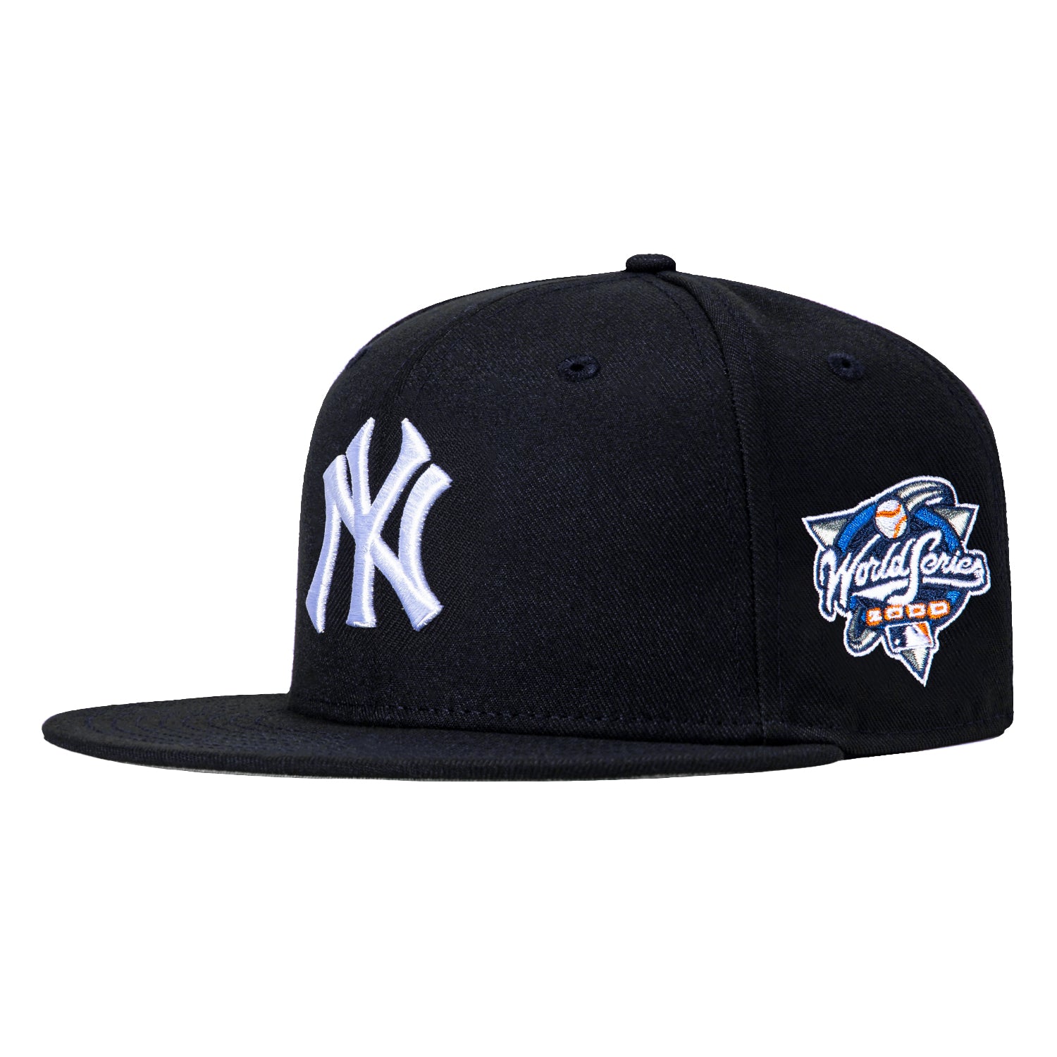 New Era 59Fifty New York Yankees 2000 World Series Patch Game Hat - Navy & White Baseball Cap for Men & Women - Perfect for MLB Games, Sports Events & Casual Wear